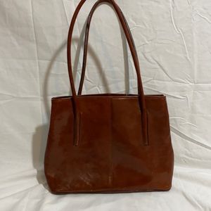 Bonini made in Italy brown genuine leather bag.